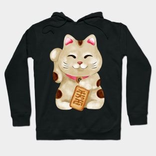 Cute Maneki-neko cat Hoodie